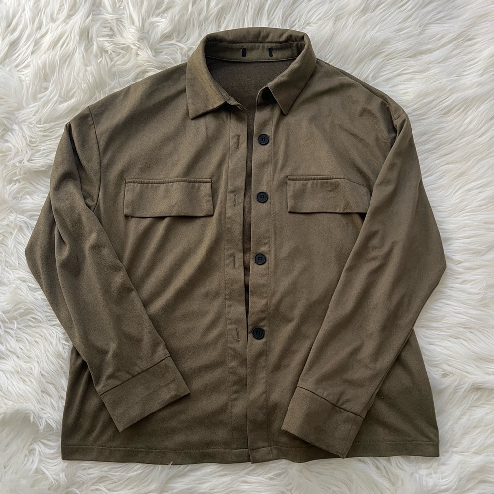 Women’s Olive Green Button Up Shirt